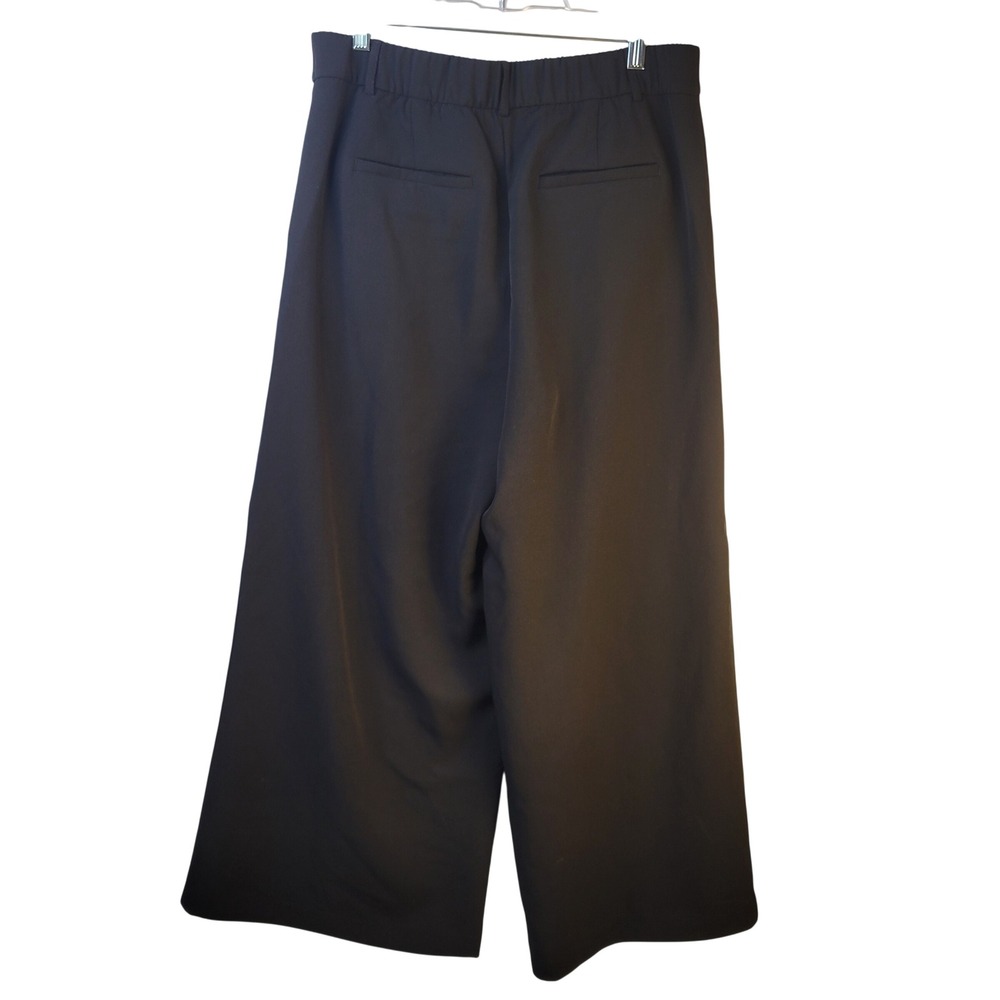 LOFT Versa Wide Leg Pants Womens 12 Black Pleated High Rise Trousers 750830 - Picture 3 of 14